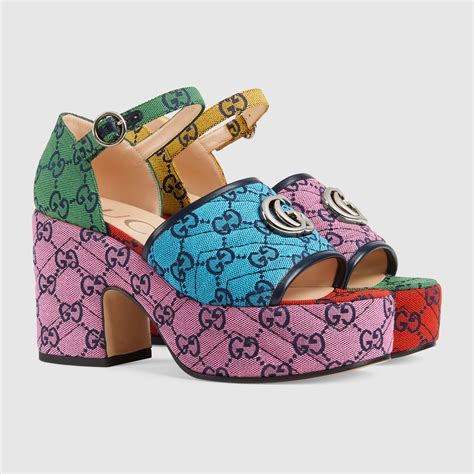 gucci multicolor sandal|authentic Gucci sandals women.